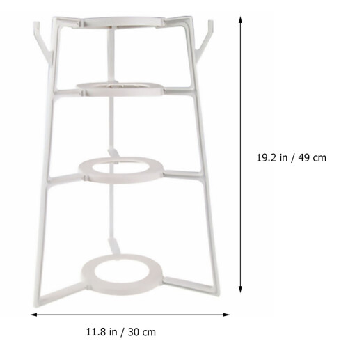 4 Tier Plastic Storage Rack Light Duty Shelf Unit Kitchen Storage Rack 2