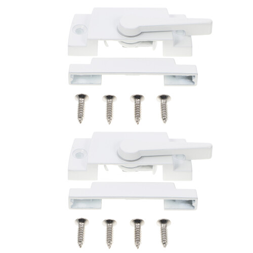 2 Sets Zinc Alloy Sliding Window Sash Locks for Hung Windows