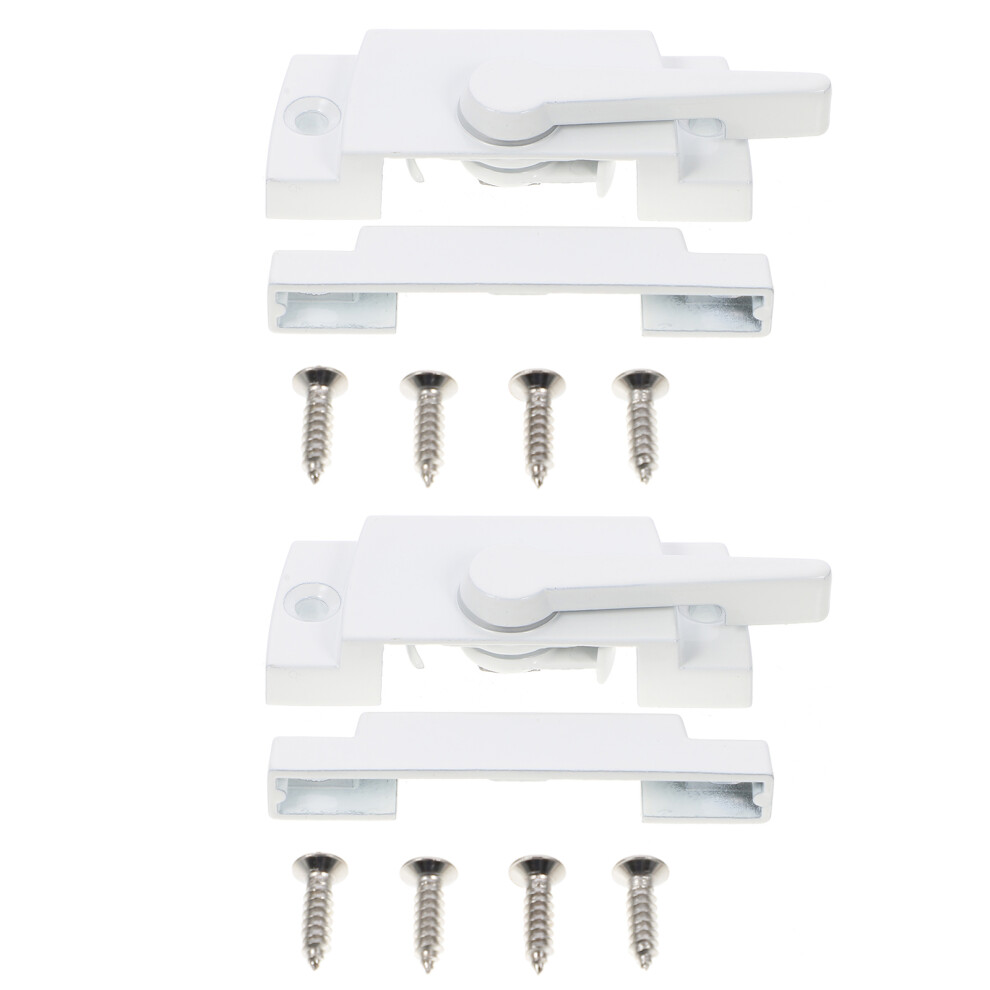2 Sets Zinc Alloy Sliding Window Sash Locks For Hung Windows 3401407876897