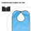 2pcs Practical Elders Adults Towels Portable Feeding Bibs (Black) 8