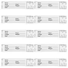 Worgeous  10 Pcs Public-English Tape Measure Graduation Paper Ruler