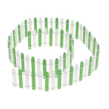 Mini Wood Fence For Diy House Fairy Garden Bonsai Light Green White