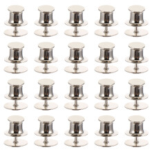 50 Pezzi Fermasellino Piatti Con Chiusura A Serratura In Nichel 10 Mm