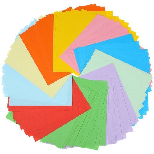 100 fogli carta pastello per origami e 1