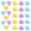 30 perni e clip decorativi per 1