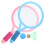 set racchette tennis + badminton, kit esterni 8