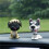 Car Ornaments Cane Seduto Testa Mobile 4