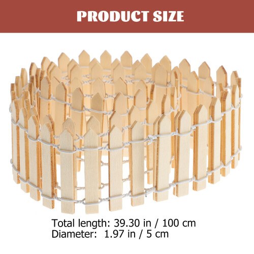 100 Cm X 5 Cm Mini Schutting Diy Micro Plantenpot Decor 1