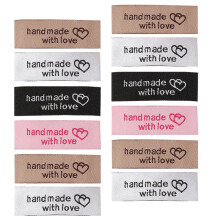 80 kledingkraaglabels, decoratieve naailetiketten, doe-het-