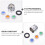 4Pcs Copper Shower Flow Limiters Set Assorted Color for Shower Head 9