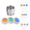 4Pcs Copper Shower Flow Limiters Set Assorted Color for Shower Head 4