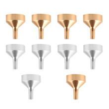 10pcs mini alumite funnels for perfume essential oil transfer