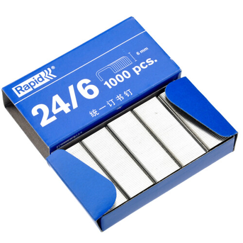 1000Pcs Galvanized Staples Silver 6Mm Nail