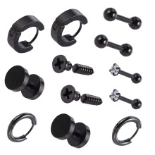 6 Paar Piercing Oorring Oorstukje Oorhang Punk Accessoire