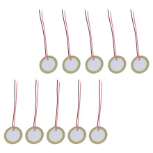 10 stuks 20 mm piezo schijfmembranen met aansluitdraden