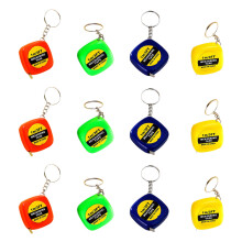 24 stuks opvouwbare meetlint hanger met sleutelring,