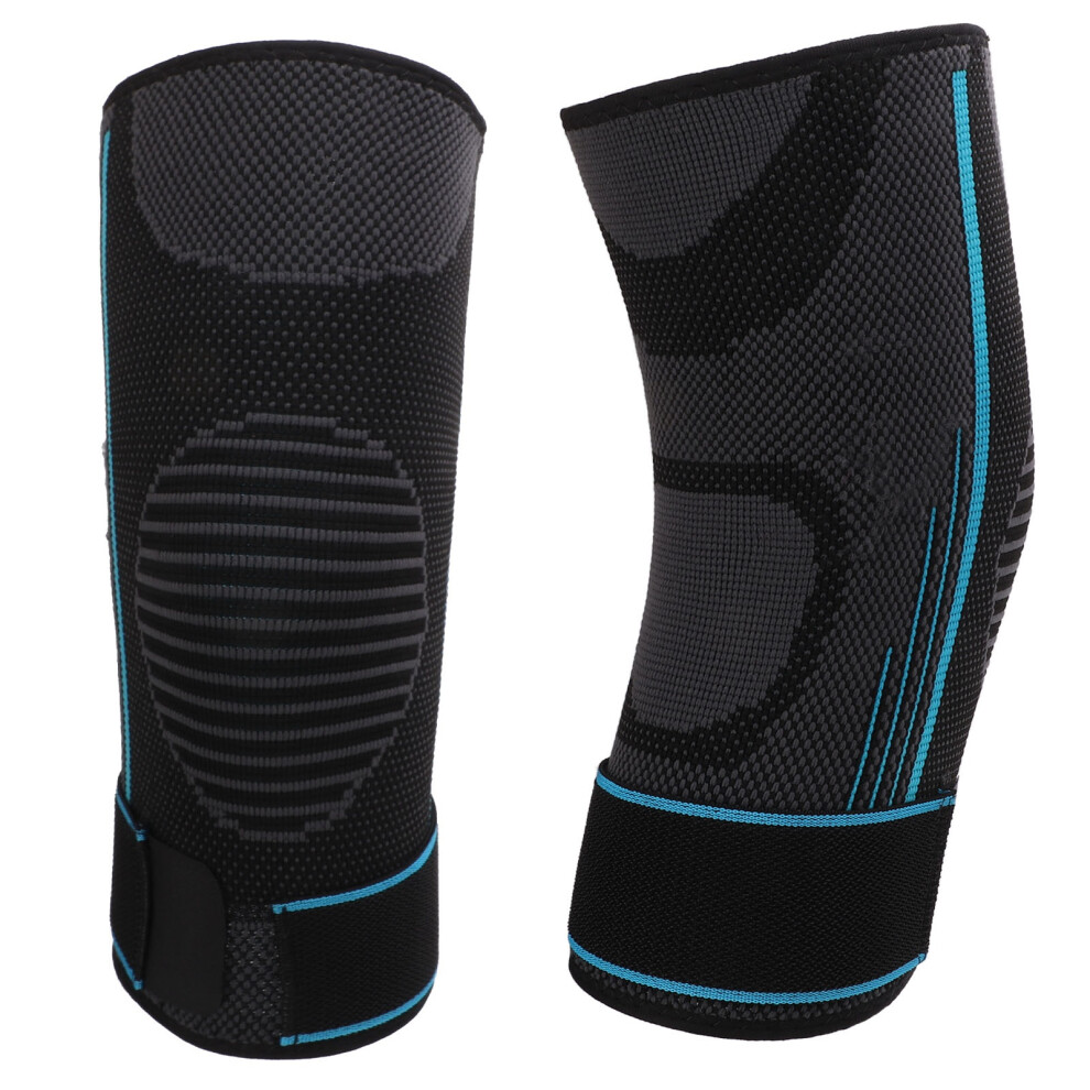 Adjustable Breathable Sports Elbow Brace, Men's Blue L