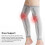 Self Heating Wormwood Knee Pads, Soft Nylon, Double Sided, M 5