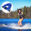 Black Handle Water Ski Rope 1-Section Kneeboard Rope For Boating 6