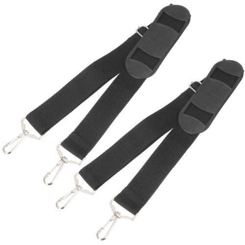 Instrument Case Strap Black 2pcs
