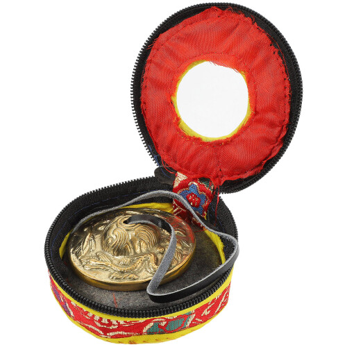 1pc Meditation Cymbal Bell with Storage Bag 2