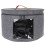 Hat Carrier Case For Travel Grey Pvc 1 Pcs 2