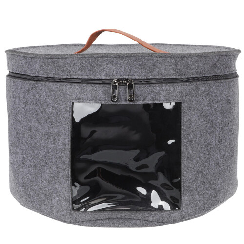Hat Carrier Case For Travel Grey Pvc 1 Pcs 1