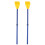 1pair Adjustable Length Pp Kayak Paddle Blue Plastic Boat Oars 6
