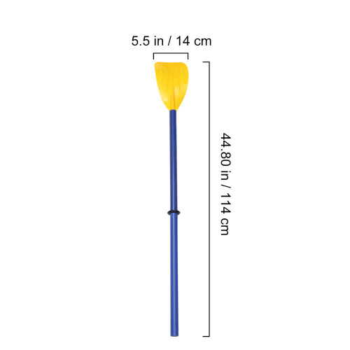 1pair Adjustable Length Pp Kayak Paddle Blue Plastic Boat Oars 1