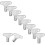 10 Pcs Radiator Key For Bleeding Water Shut Off Tool Silver 10