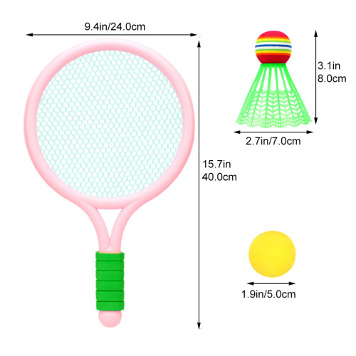 set racchette tennis , badminton, kit 1