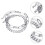 2 Set Per , Cavigliera Premium In 4