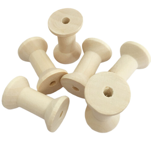 10 pezzi vuote in legno forma per filo cavo