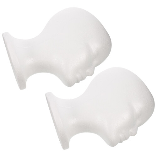 2 Pezzi Cappello Testa In PE Sciarpa Pettine Espositore Manichino Salone