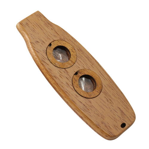 kazoo in legno con e foro, ideale per principianti