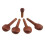 set per violino in legno giuggiolo con puntello e 8