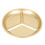 Golden Aluminum Food Divided Plate Multi-Compartment Kitchen Dish 1