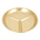Golden Aluminum Food Divided Plate Multi-Compartment Kitchen Dish 8