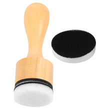 conjunto de para envelhecidos com esponja e pincel