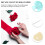 kit 9 peças ferramentas para quilling com canetas e papel 11