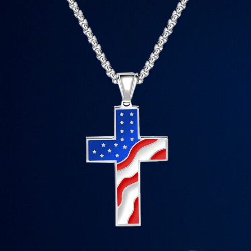 Pingente Com Americana Aço Com Corrente 1
