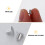 200Pcs Flat Head Aluminum Alloy Rivets Silver Tone Practical DIY Tool 10