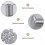 200Pcs Flat Head Aluminum Alloy Rivets Silver Tone Practical DIY Tool 7