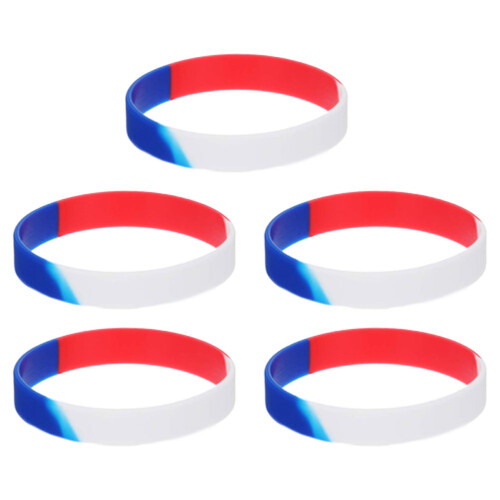 5 Unidades Pulseiras Silicone Dia Para Mulheres