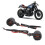 Motorradblinker mit Grillabdeckung, 5W, bernsteinfarbenes Gelb 14