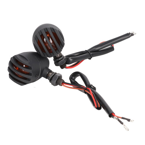 Motorradblinker mit Grillabdeckung, 5W, bernsteinfarbenes Gelb 1