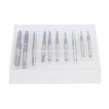 10-teiliges Gewindebohrer-Set, gerade Nut,