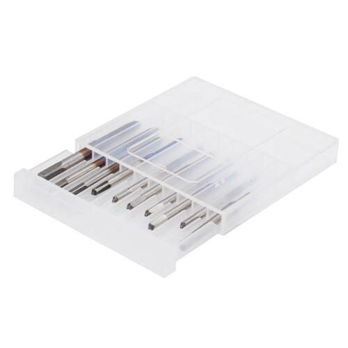 10-teiliges Gewindebohrer-Set, gerade Nut, 2