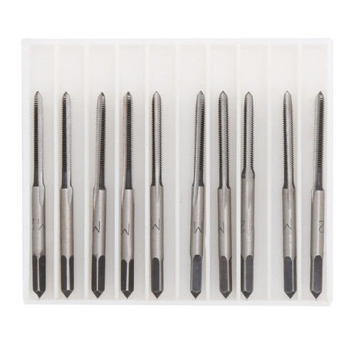 10Pcs Metric Taper Plug Tap Set Manuelle Gerade