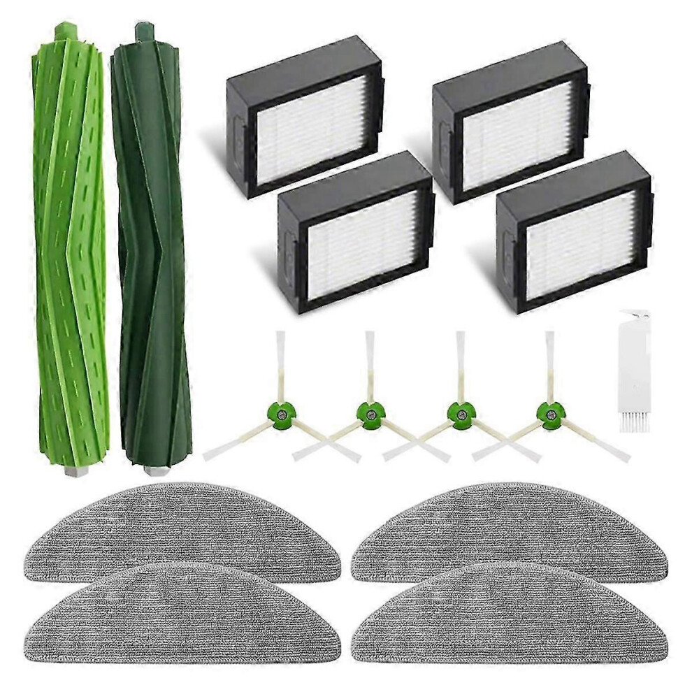 Kikidex (As Show, One Size) Vacuum Accessories Kit For Combo I5, I5+,J5, J5+ Robot Vacuum- 4 Mop Pads